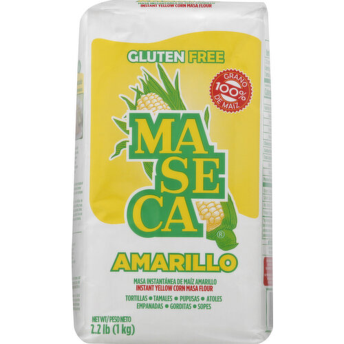 Maseca Masa Flour, Yellow Corn, Instant