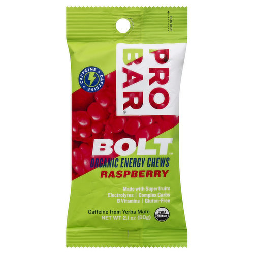 PROBAR Energy Chews, Organic, Raspberry