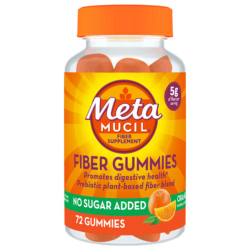 Did you know only 5% of Americans get the recommended amount of dietary fiber in their diets? Metamucil Fiber Gummies are a delicious and easy way to increase your daily fiber intake while also nourishing the good bacteria in your gut! Metamucil Fiber Gummies contain a prebiotic, plant-based fiber blend to support your digestive health. Try them today! *THESE STATEMENTS HAVE NOT BEEN EVALUATED BY THE FOOD AND DRUG ADMINISTRATION. THIS PRODUCT IS NOT INTENDED TO DIAGNOSE, TREAT, CURE, OR PREVENT ANY DISEASE.^P&G calculation based in part on data reported by Nielsen through its ScanTrack Service for the Digestive Health category for the 52-week period ending 4/27/19 for the total U.S. market, xAOC, according to the P&G custom product hierarchy. Copyright © 2019, The Nielsen Company