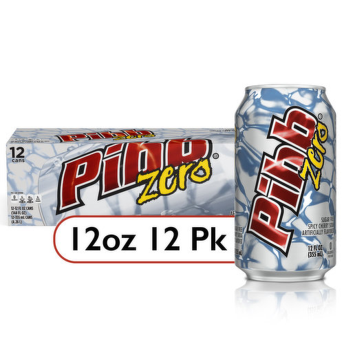 Pibb Soda, Sugar Free, Spicy Cherry, Fridge Pack