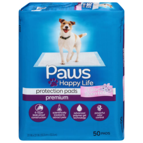 Paws Happy Life Protection Pads, Premium, Lilac Scented