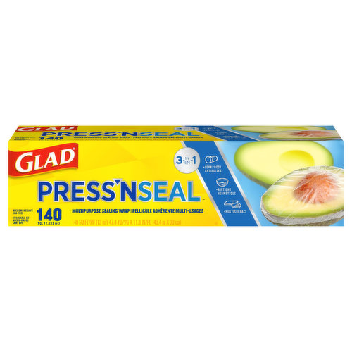 Glad Sealing Wrap, Multipurpose, 3 in 1