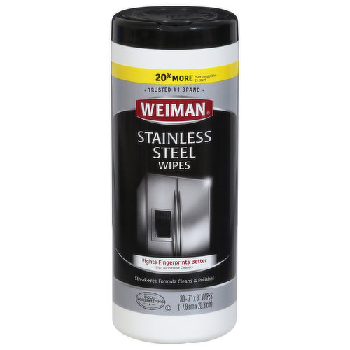 Weiman Wipes, Stainless Steel
