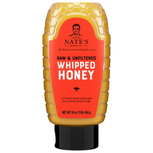 Nature Nate's Honey Co. Whipped Honey, Raw & Unfiltered, Maple