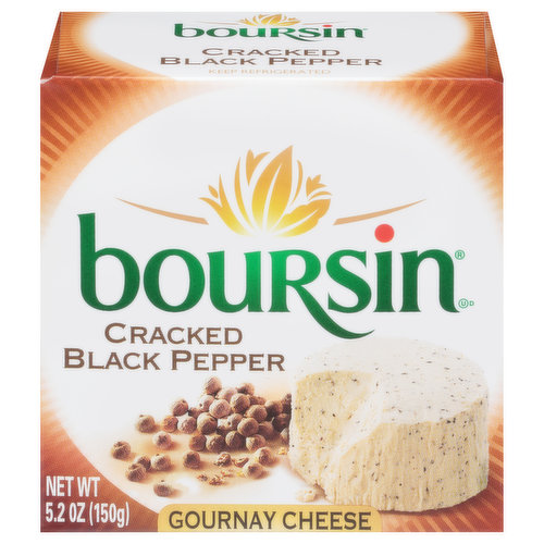 Sharing smiles. Boursin's mouthwatering recipe is a creamy, yet crumbly blend of real cheese and savory ingredients. Presented inside its signature foil wrapper for freshness.