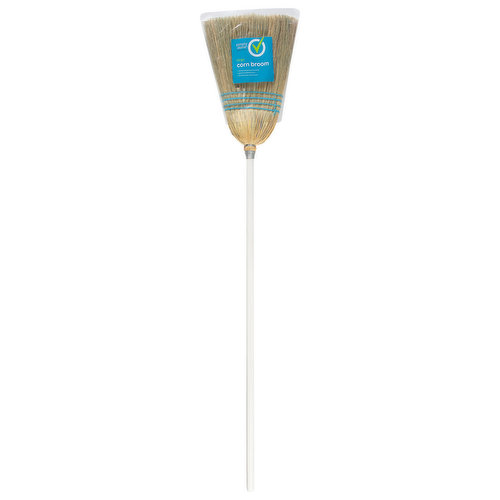 Strong sweeping corn bristles. Great for indoors or out. Durable 4 sew construction.