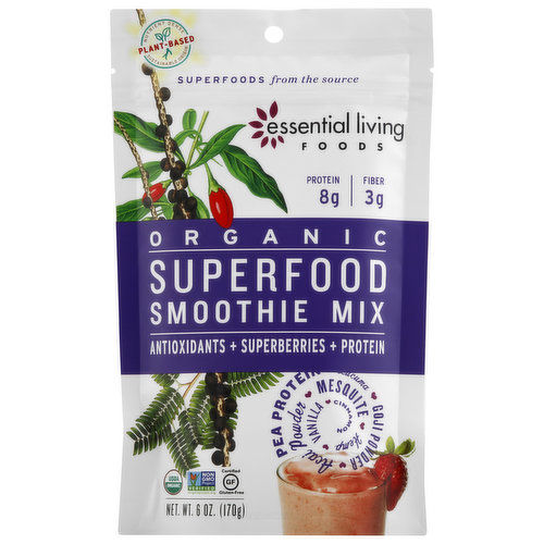 Essential Living Foods Smoothie Mix, Superfood, Organic