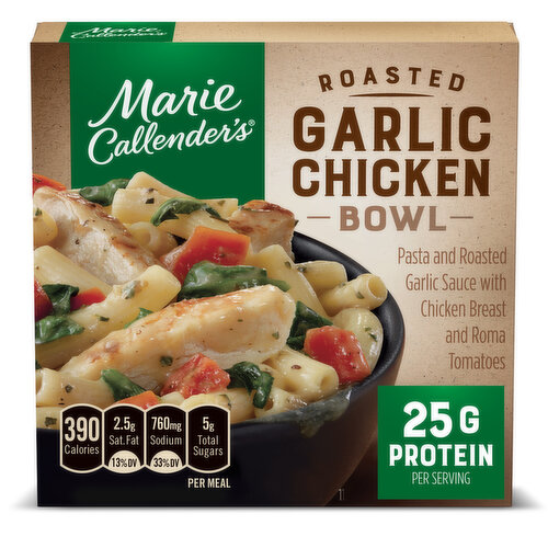 Marie Callender's Roasted Garlic Chicken Bowl Frozen Meal