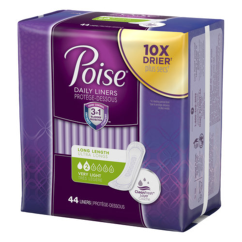 Poise Pads, Moderate, Regular Length - Brookshire's