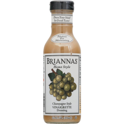 Briannas Vinaigrette Dressing, Champagne Style