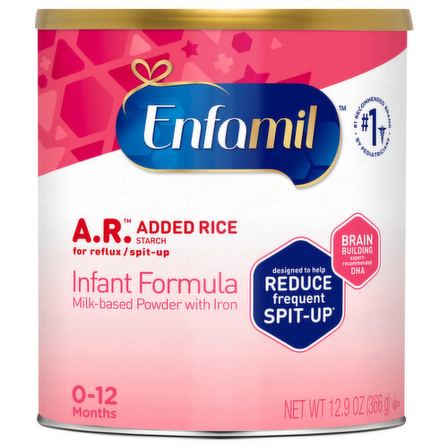 Enfamil Infant Formula with Iron, Milk-Based Powder, 0-12 Months