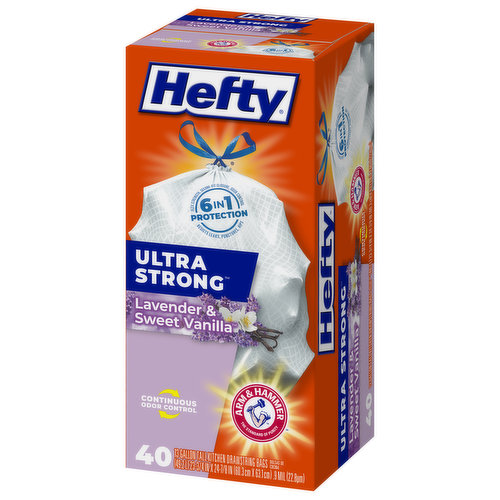 Hefty® Ultra Strong Lavender & Sweet Vanilla Tall 13 Gallon