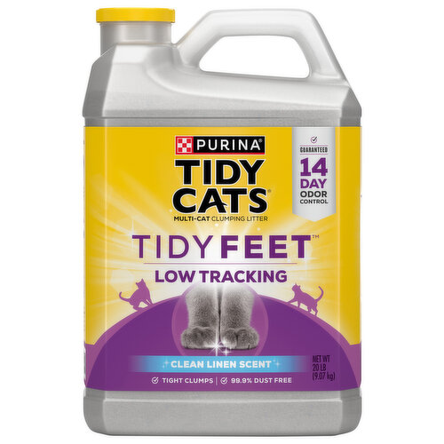 Tidy Cats Clumping Litter, Multi-Cat, Clean Linen Scent