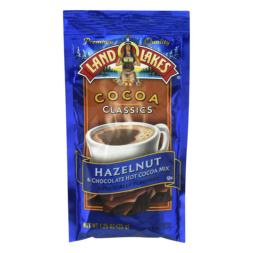 Artificially flavored. Premium quality. Where simple goodness begins. Satisfaction guaranteed. Your comments are important! Call 1-800-328-4155. www.cocoaclassics.com. Visit our website at www.cocoaclassics.com.