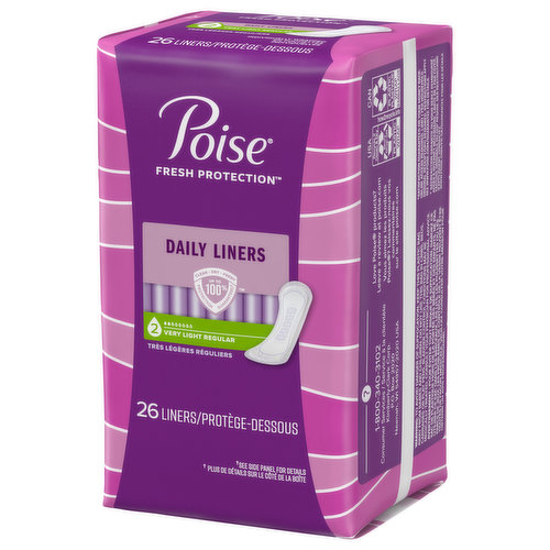 Poise Pads, Light, Regular Length - FRESH by Brookshire's