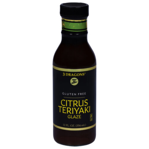 3 Dragons Teriyaki Sauce, Gluten Free, Citrus