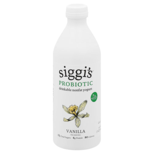 Siggis Drinkable Yogurt Vanilla Nonfat Probiotic