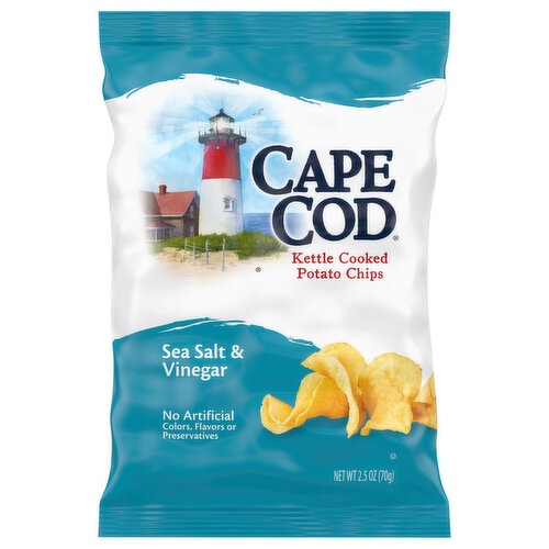 Cape Cod Potato Chips, Kettle Cooked, Sea Salt & Vinegar