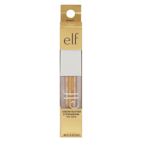 e.l.f. Eyeshadow, Liquid Glitter, 24K Gold