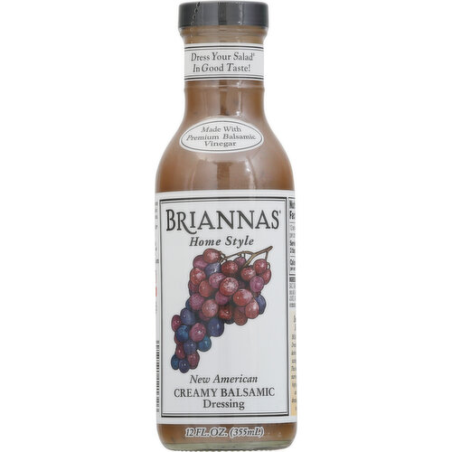 Briannas Dressing, New American, Creamy Balsamic, Home Style