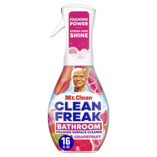 Mr. Clean Clean Freak Foaming Bathroom Surface Cleaner Multi-Surface Spray Starter Kit, Grapefruit Scent