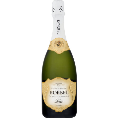 Korbel Champagne, Brut, California