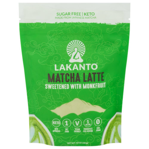 Lakanto Matcha Latte, Sweetened with Monkfruit