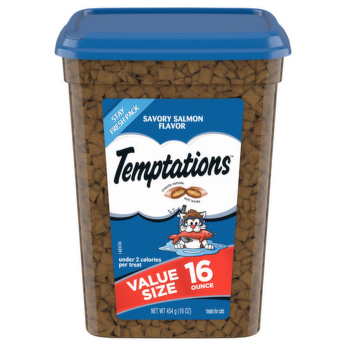 Temptations Treat for Cats, Savory Salmon Flavor, Value Size