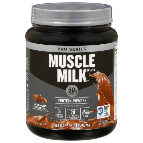 Muscle Milk Protein Powder, Knockout Chocolate