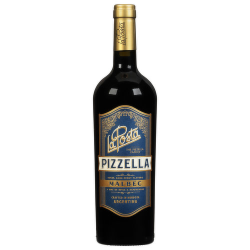 La Posta Red Wine, Pizzella, Malbec, Argentina, 2020