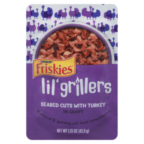 Friskies Cat Food, Seared Cuts with Turkey, in Gravy