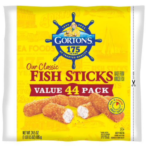 Great Catch Frozen Crispy Breaded Pollock Fish Fillets - Parmesan