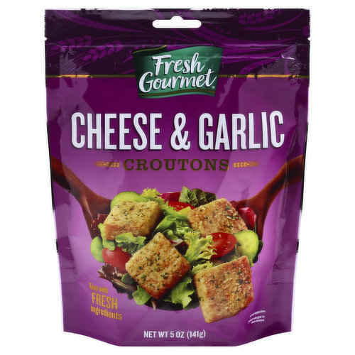 Fresh Gourmet Croutons, Cheese & Garlic