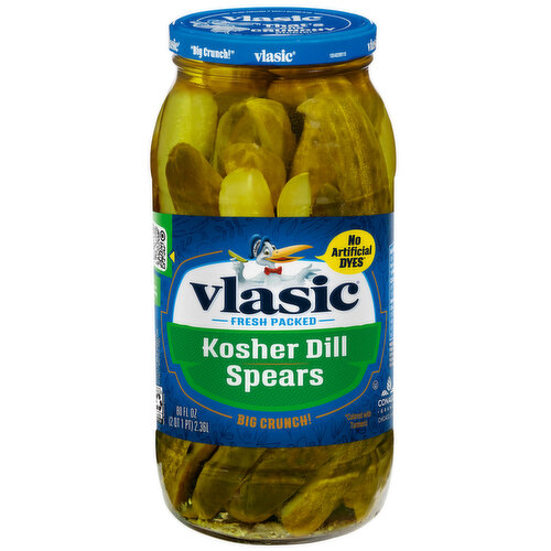 Vlasic Kosher Keto Friendly Dill Pickle Spears