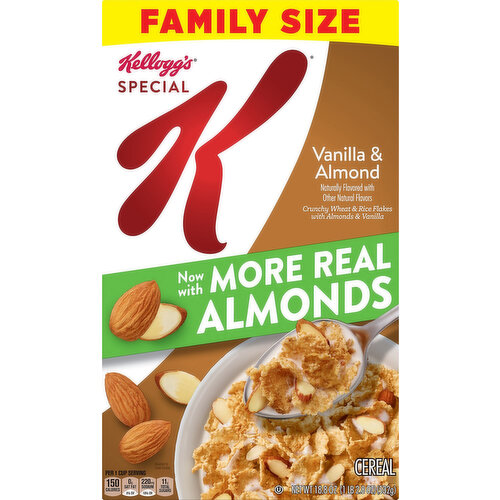 Special K Cereal, Vanilla & Almond, Family Size