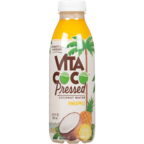 Vita Coco Coconut Water, Pressed, Pineapple