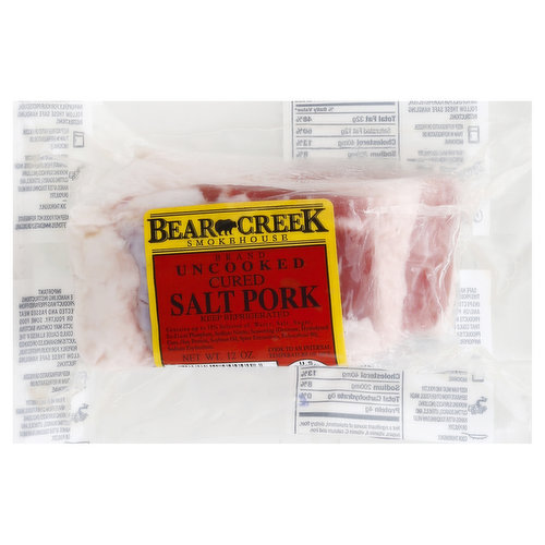 Bear Creek Pork, Salted, Cured