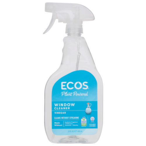 Ecos Window Cleaner, Vinegar, Plant Powered