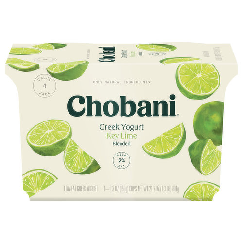 www.chobani.com 1-877-847-6181 100% Recycled Paperboard®
Paper sleeve is recyclable.
Plastic cup is recyclable. Discard seal & rinse cup.
Plastic label is not recyclable. Cup is not recyclable unless label is removed.
www.how2recycle.info The teeny key lime—trinket-sized, but tremendous. Like a mouthful of juicy exclamation points. Tart and full of heart.; A portion of profits for a better world.
