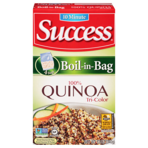 Success Quinoa, Tri-Color, Boil-in-Bag