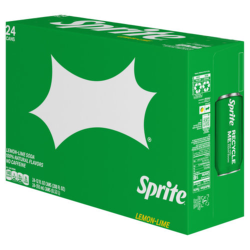 Sprite Soda, Lemon-Lime, 24 Cans - Spring Market