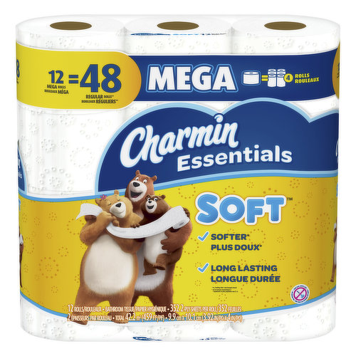 Charmin Bathroom Tissue, Mega Roll, Soft, 2-Ply