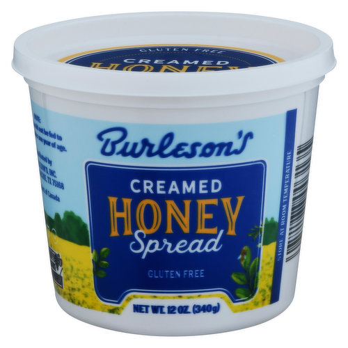 Burlesons Honey Spread, Gluten Free, Creamed