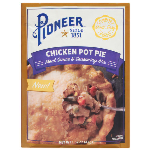 Since 1851. Comfort food made easy. New! Pioneer Promise: Since 1851 we've honored our tradition of quality. If you're not satisfied for any reason, please let us know. We promise we'll make it right. pioneerbrand.com. Visit pioneerbrand.com.
