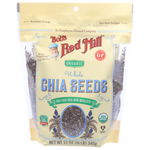Bob's Red Mill Chia Seeds, Organic, Whole