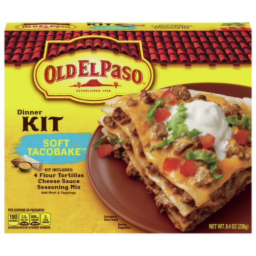 Old El Paso Dinner Kit, Soft TacoBake