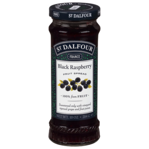 St Dalfour Fruit Spread, Black Raspberry