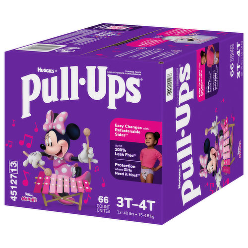 Pull-Ups Training Pants, Disney Junior Minnie, 3T-4T (32-40 lbs) 20 ea, Diapers & Training Pants