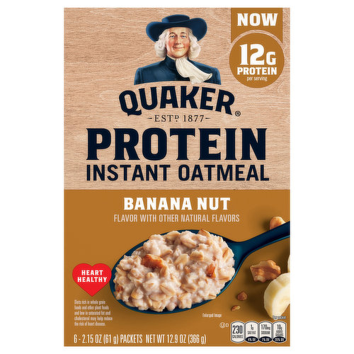 Quaker Instant Oatmeal, Banana Nut, Protein