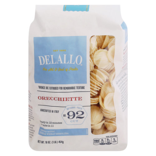 Delallo Orecchiette, No.92 Cut